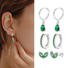 Earrings Stainless Steel Star Shape Zircon Jewelry