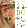 Earrings Stainless Steel Star Shape Zircon Jewelry