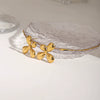 Earrings Titanium Steel Geometric Electroplating