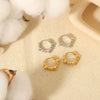 Earrings Titanium Steel Geometric Round Bead Rivet Polished Electroplated Tassel Fashion