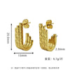 Earrings Titanium Steel Geometric Ushaped Polishing Light Luxury Highend Personality Ear Jewelry