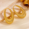 Earrings Titanium Steel Geometric Vacuum Furnace Plated
