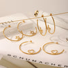 Earrings Titanium Steel Heartshaped Electroplating Women's Jewelry With Animal Zodiac Pattern