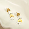 Earrings Titanium Steel Stainless Steel 18K Gold Plated Geometric Rhombus Electroplated For Women