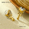 Earrings Titanium Steel Stainless Steel Love Water Drops Shape Electroplated Light Luxury