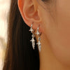 Earrings Zinc Alloy Heart Shape Rivet Punk Electroplating