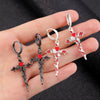 Earrings Zinc Alloy Heart Shape Rivet Punk Electroplating