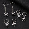 Earrings Zinc Alloy Heart Shape Rivet Punk Electroplating
