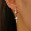 Earrings Zinc Alloy Heart Shape Rivet Punk Electroplating