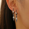 Earrings Zinc Alloy Heart Shape Rivet Punk Electroplating