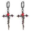 Earrings Zinc Alloy Heart Shape Rivet Punk Electroplating