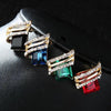 Earrings Zinc Alloy Light Luxury Geometric Crystal For Women