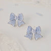 Earrings Zircon Horseshoe C Shaped Silver Needle Light Luxury With Letters Numbers Text Design For Women