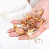 Earrings Zircon Imitation Brass Geometric Electroplating For Women