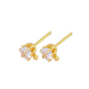 Earrings Zircon 925 Silver Needle Plated With 18K Real Gold 14K Goldfilled Original Design Electroplating
