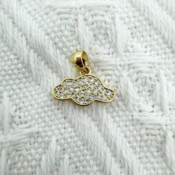 Eco Friendly Fashion Gold Plated Copper Diamond Encrusted Cross Sailboat Cloud Pendant Bracelet Necklace Accessories