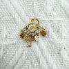 Eco Friendly Fashion Gold Plated Copper Diamond Encrusted Cross Sailboat Cloud Pendant Bracelet Necklace Accessories