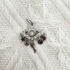 Eco Friendly Fashion Gold Plated Copper Diamond Encrusted Cross Sailboat Cloud Pendant Bracelet Necklace Accessories