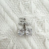 Eco Friendly Fashion Gold Plated Copper Diamond Encrusted Cross Sailboat Cloud Pendant Bracelet Necklace Accessories
