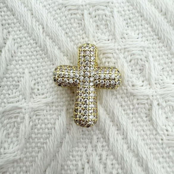 Eco Friendly Fashion Gold Plated Copper Diamond Encrusted Cross Sailboat Cloud Pendant Bracelet Necklace Accessories