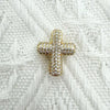 Eco Friendly Fashion Gold Plated Copper Diamond Encrusted Cross Sailboat Cloud Pendant Bracelet Necklace Accessories
