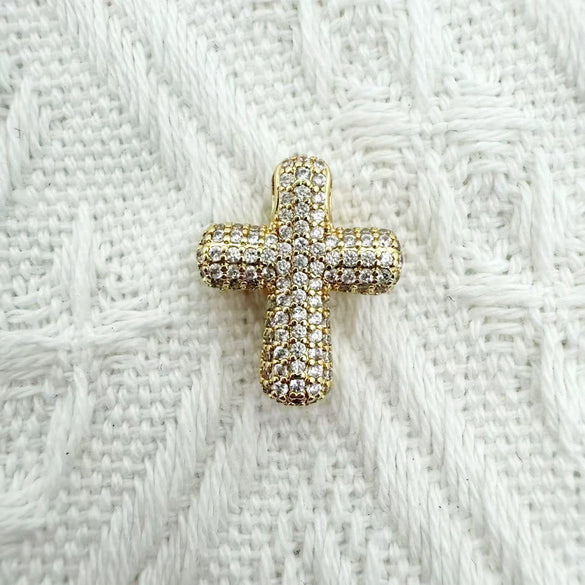 Eco Friendly Fashion Gold Plated Copper Diamond Encrusted Cross Sailboat Cloud Pendant Bracelet Necklace Accessories