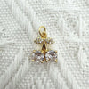 Eco Friendly Fashion Gold Plated Copper Diamond Encrusted Cross Sailboat Cloud Pendant Bracelet Necklace Accessories