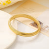 Elastic Bracelet Alloy Geometric Electroplating Unisex Hiphop Style