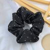 Elastic Rhinestone Large Intestine Hair Ring Fabric Knitting Women's Hair Accessories