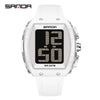Electronic Watch For The Elderly Blind Multifunction Voice Time Waterproof Silicone Strap Abs Case Highend Style Barrel Shape