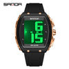 Electronic Watch For The Elderly Blind Multifunction Voice Time Waterproof Silicone Strap Abs Case Highend Style Barrel Shape