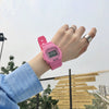 Electronic Watch Plastic Silicone Square For Men And Women Students Jelly Unicorn Macarons Style