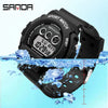 Electronic Watch Resin Round Chic Style For Middle School Students