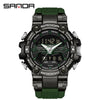 Electronic Watch Zinc Alloy Acrylic Mirror Tpu Strap Round Dial Simple Style Men's Watch