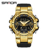 Electronic Watch Zinc Alloy Acrylic Mirror Tpu Strap Round Dial Simple Style Men's Watch