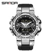 Electronic Watch Zinc Alloy Acrylic Mirror Tpu Strap Round Dial Simple Style Men's Watch