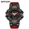 Electronic Watch Zinc Alloy Acrylic Mirror Tpu Strap Round Dial Simple Style Men's Watch