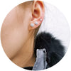 Electroplated 925 Silver Small Ball Wholesale Silver Small Ball Antiallergy Ear Studs 20 Pairs Boxed Painless Ear Piercing Round Ball