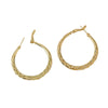 Electroplated Alloy Geometric Round Hoop Earrings With Exaggerated Statement Design Fashionable Niche Style And Light Luxury Appeal