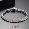 Electroplated Copper Geometric Link Chain Bracelet For Women And Men Slim Fashion Jewelry With A Modern Style