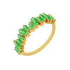 Electroplated Copper Rectangular Geometric Zircon Ring Fashion Trend Ring For Women