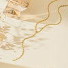 Electroplated Copper Y Shaped Layered Necklace With Round Bead And Geometric Pendant For Women