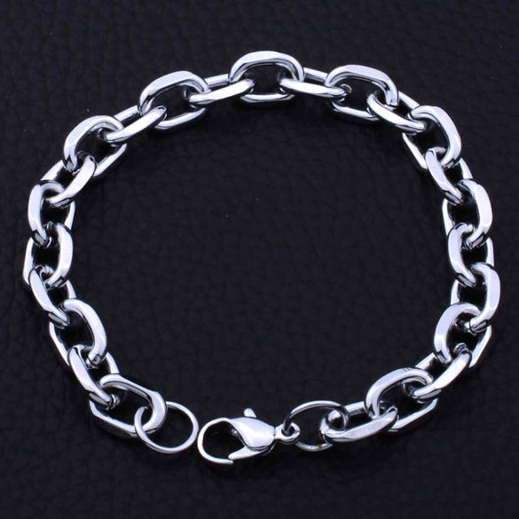 Electroplated Iron Cuban Link Bracelet With Letter Leaf And Geometric Patterns Wide Unisex Hiphop Jewelry For Men And Women
