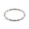 Electroplated 18K 316L Stainless Steel Women's Simple Bamboo Style Bracelet