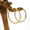 Electroplated 18K 316L Stainless Steel Women's Simple Bamboo Style Bracelet