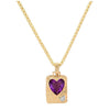 Electroplated Stainless Steel And Titanium Steel Heart Shape Necklace Pendant For Women In Ins Style