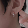 Electroplated Titanium Alloy Star Earrings Minimalist Geometric Stackable Ear Clips For Unisex Wear