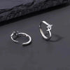 Electroplated Titanium Alloy Star Earrings Minimalist Geometric Stackable Ear Clips For Unisex Wear
