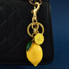 Electroplated Zinc Alloy Fruit Pattern Car Key Chain And Bag Pendant For Couples