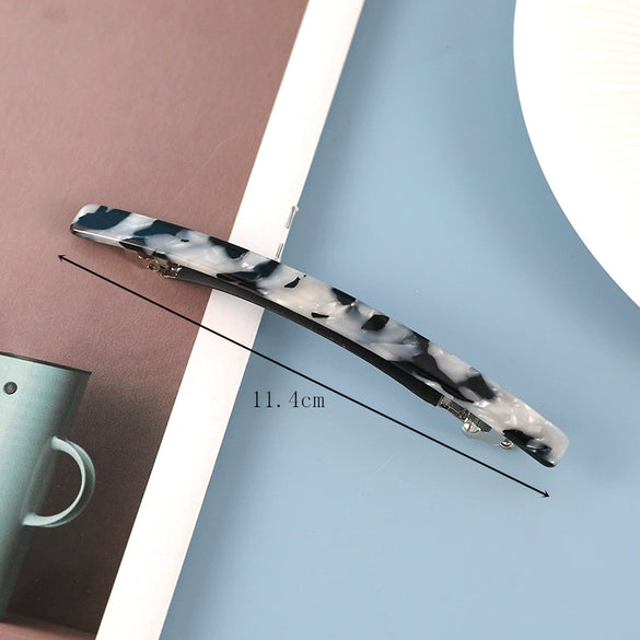Elegant Acetate Women's Side Hair Clip Hairpin With Handcrafted Finish For Ponytails And Stylish Hairstyles